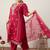 Plus Size Ethnic Motifs Embroidered Regular Kurta with Trousers & With Dupatta