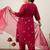 Plus Size Ethnic Motifs Embroidered Regular Kurta with Trousers & With Dupatta