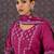 Floral Embroidered Round Neck Pure Cotton Straight Kurta With Trousers & Dupatta