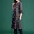 Ethnic Motifs Printed Panelled Mirror Work Pure Cotton Kurta Set
