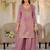 Women Ethnic Motifs Embroidered Regular Thread Work Kurta with Palazzos & With Dupatta