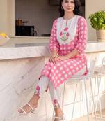 Women Regular Pure Cotton Kurta with Trousers