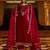 Women Ethnic Motifs Embroidered Regular Velvet Kurta with Trousers & With Dupatta