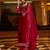 Women Ethnic Motifs Embroidered Regular Velvet Kurta with Trousers & With Dupatta