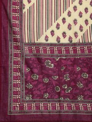 Women Floral Printed Regular  Cotton Kurta with Salwar & With Dupatta 4