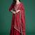 Floral Yoke Design Sequinned Kurta With Trousers & Dupatta