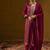 Ethic Motifs Woven Design Straight Kurta with Trousers & Dupatta