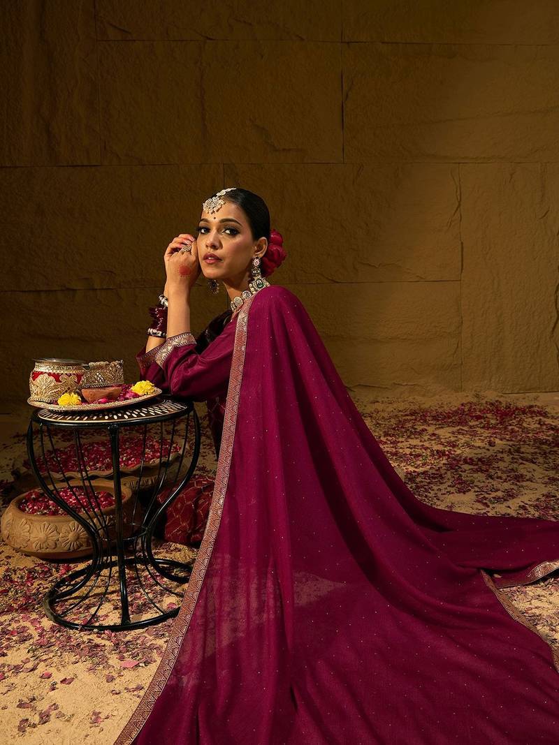 Ethic Motifs Woven Design Straight Kurta with Trousers & Dupatta