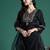 Ethnic Motifs Zari Embroidered Liva Kurta With Sharara & Dupatta