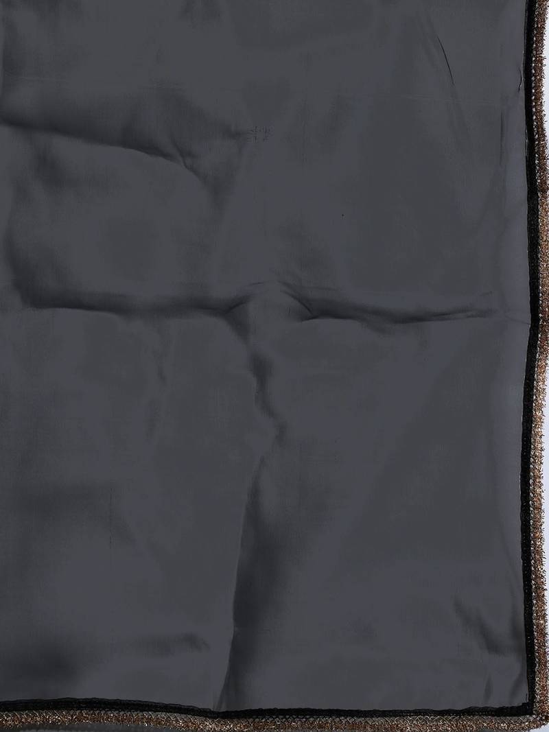 Ethnic Motifs Zari Embroidered Liva Kurta With Sharara & Dupatta