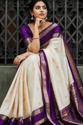 Multicolor art silk blend sarees with blouse