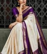 Multicolor art silk blend sarees with blouse