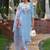 Floral Embroidered Pure Cotton Kurta With Trousers & Dupatta