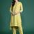 Solid High Low Kurta with Trousers