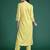 Solid High Low Kurta with Trousers