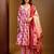 Printed Mirror Work Pure Cotton Kurta With Trousers & Dupatta