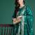 Ethnic Motifs Woven Design Zari Kurta With Trousers & Dupatta