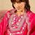 Women Floral Embroidered Regular Thread Work Liva Kurta with Trousers & With Dupatta