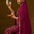 Floral Embroidered Jacquard Straight Kurta With Trousers & Dupatta
