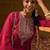 Ethnic Motifs Yoke Design Thread Work Liva Straight Kurta With Trousers & Dupatta