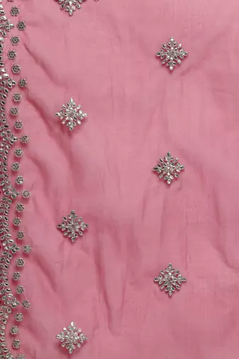 Ethnic Motifs Embroidered Gotta Patti Kurta with Trousers & Dupatta