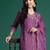 Floral Embroidered Kurta With Trousers & Dupatta
