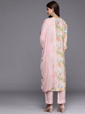 Women Embroidered Regular Thread Work Kurta with Trousers & Dupatta 6