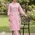 Women Floral Embroidered Regular Mirror Work Pure Cotton Kurta with Trousers