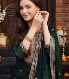 Women Ethnic Motifs Embroidered Regular Kurta with Trousers & With Dupatta