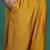 Plus Size Mustard Embroidered Straight Kurta Trousers With Dupatta Set