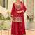 Ethnic Motifs Embroidered Kurta With Palazzos & Dupatta