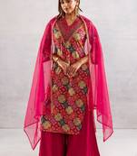Women Ethnic Motifs Printed Regular Kurta with Palazzos & Dupatta