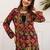 Women Printed Regular Beads and Stones Work Kurta with Palazzos