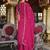 Ethnic Motifs Embroidered Zari V-Neck Straight Kurta & Palazzos With Dupatta