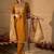 Floral Embroidered Mirror Work Pure Cotton Kurta With Trousers & Dupatta