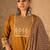 Floral Embroidered Mirror Work Pure Cotton Kurta With Trousers & Dupatta