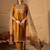 Floral Embroidered Mirror Work Pure Cotton Kurta With Trousers & Dupatta