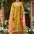 Women Floral Embroidered Regular Thread Work Kurta Wth Trousers & Dupatta