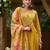 Women Floral Embroidered Regular Thread Work Kurta Wth Trousers & Dupatta