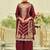 Ethnic Motifs Embroidered Zari Kurta with Trousers & With Dupatta