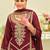 Ethnic Motifs Embroidered Zari Kurta with Trousers & With Dupatta