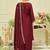 Ethnic Motifs Embroidered Zari Kurta with Trousers & With Dupatta