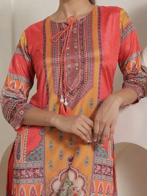 Women Ethnic Motifs Printed Regular Kurta With Trousers & Dupatta 2