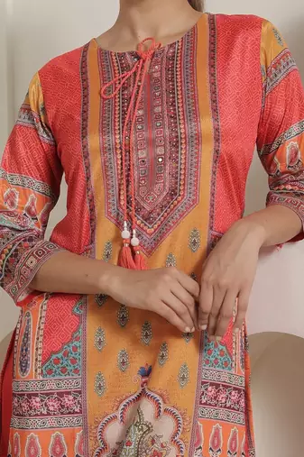 Women Ethnic Motifs Printed Regular Kurta With Trousers & Dupatta