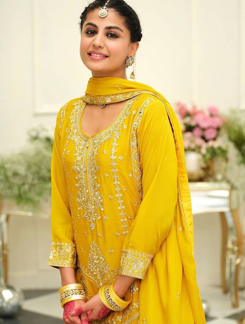 Women Ethnic Motifs Embroidered Kurta with Palazzos & Dupatta