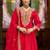 Women Embroidered Regular Thread Work Kurta with Trousers & Dupatta