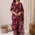 Women Floral Printed Regular Chanderi Silk Kurta with Trousers & With Dupatta