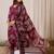 Women Floral Printed Regular Chanderi Silk Kurta with Trousers & With Dupatta