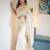 Offwhite color art silk blend sarees with blouse