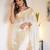 Offwhite color art silk blend sarees with blouse